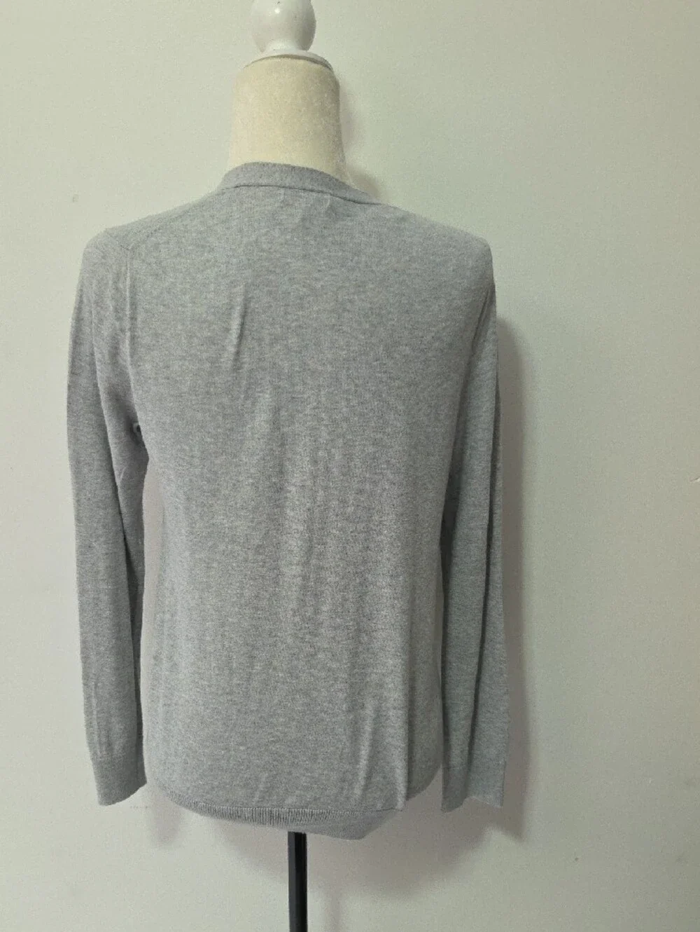 GAP Light Grey V-Neck Button-Front Cardigan
